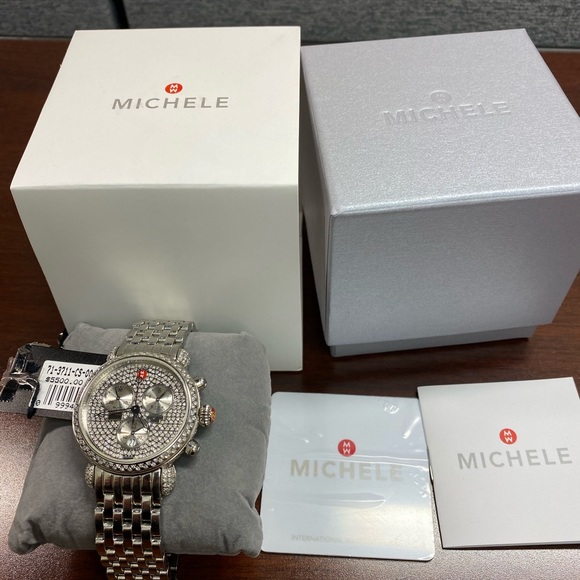 🔴Sold🔴Michele CSX-36 Chronograph 71-3711 Pave - Picture 8 of 8